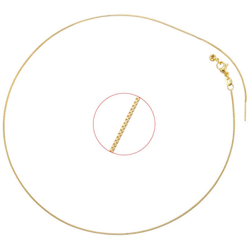 Gold Needle Pin Charm or Sliding Initial Charm Necklace