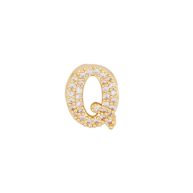 Cosmic Scroll CZ Initial Custom Word Name Necklaces