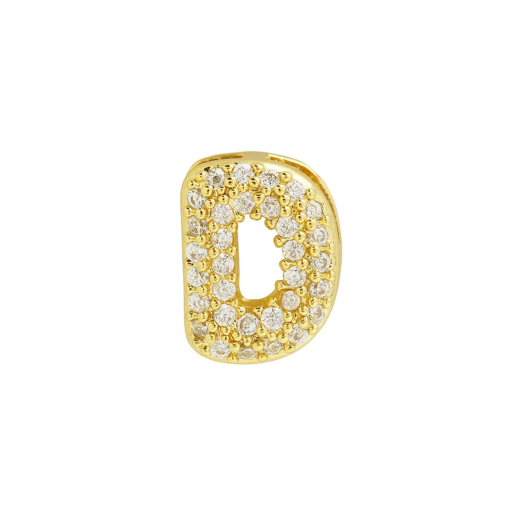 Bling Small Necklace Initial Charm