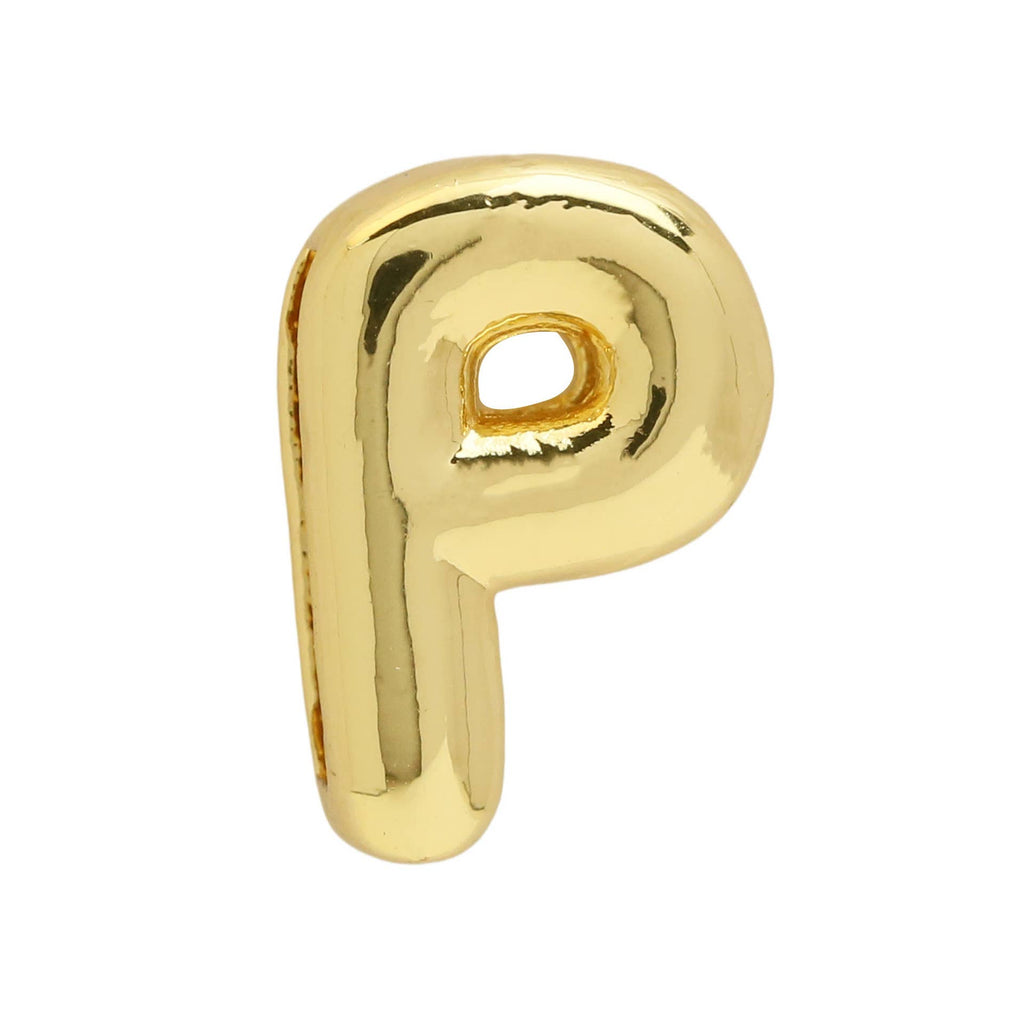 Smooth Bubble Initial Custom Word Name Watch Charm Bracelet