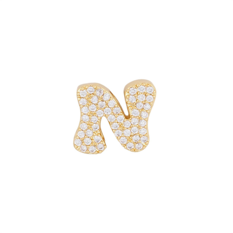 Cosmic Scroll CZ Initial Custom Word Name Necklaces