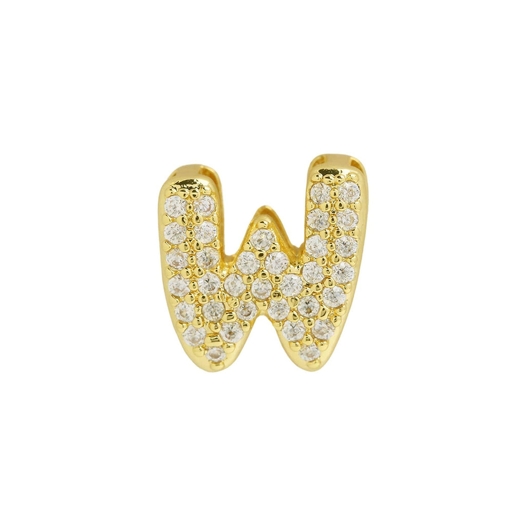 Bling Small Necklace Initial Charm