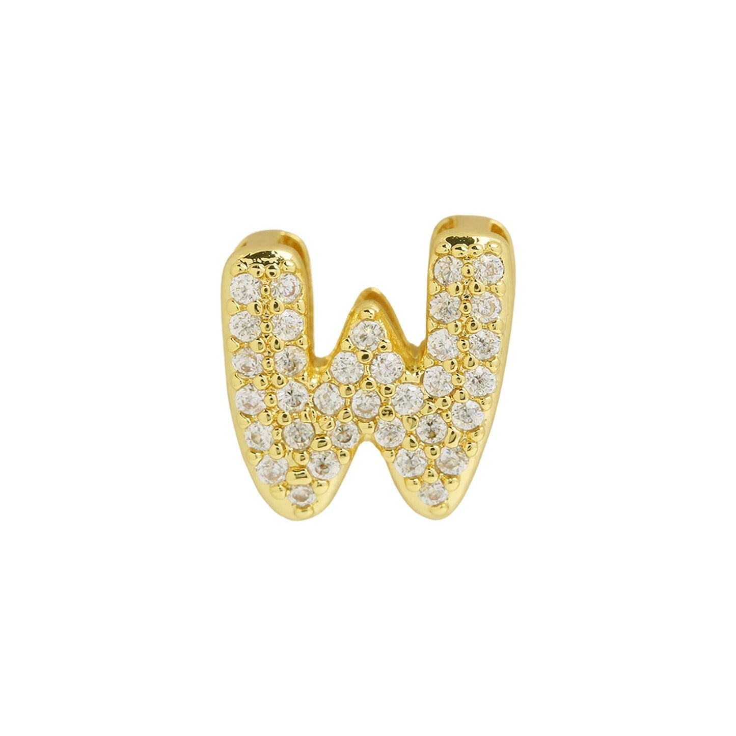 Bling Small Necklace Initial Charm