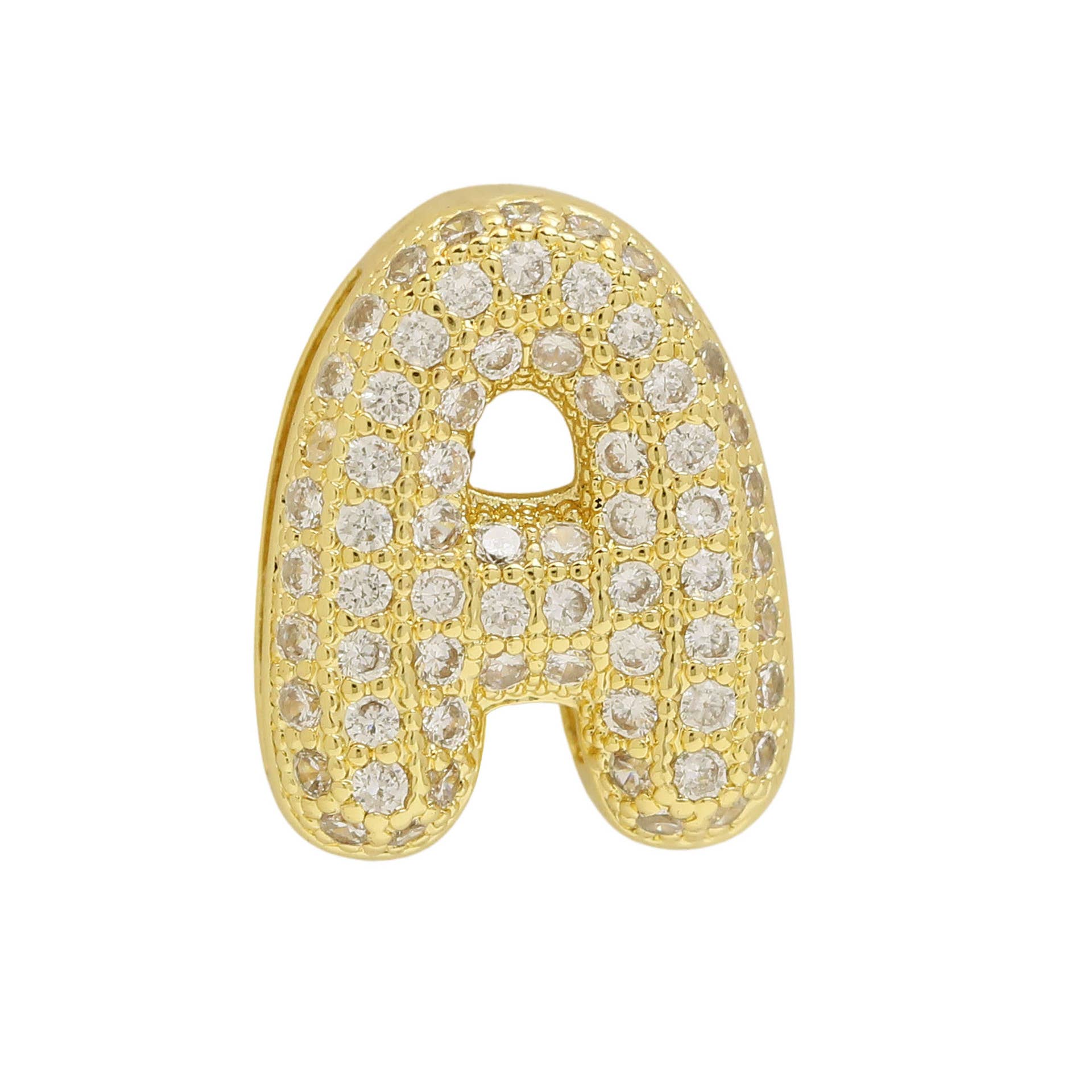 Bubble Initial Custom Word Name Watch Charm Bracelet