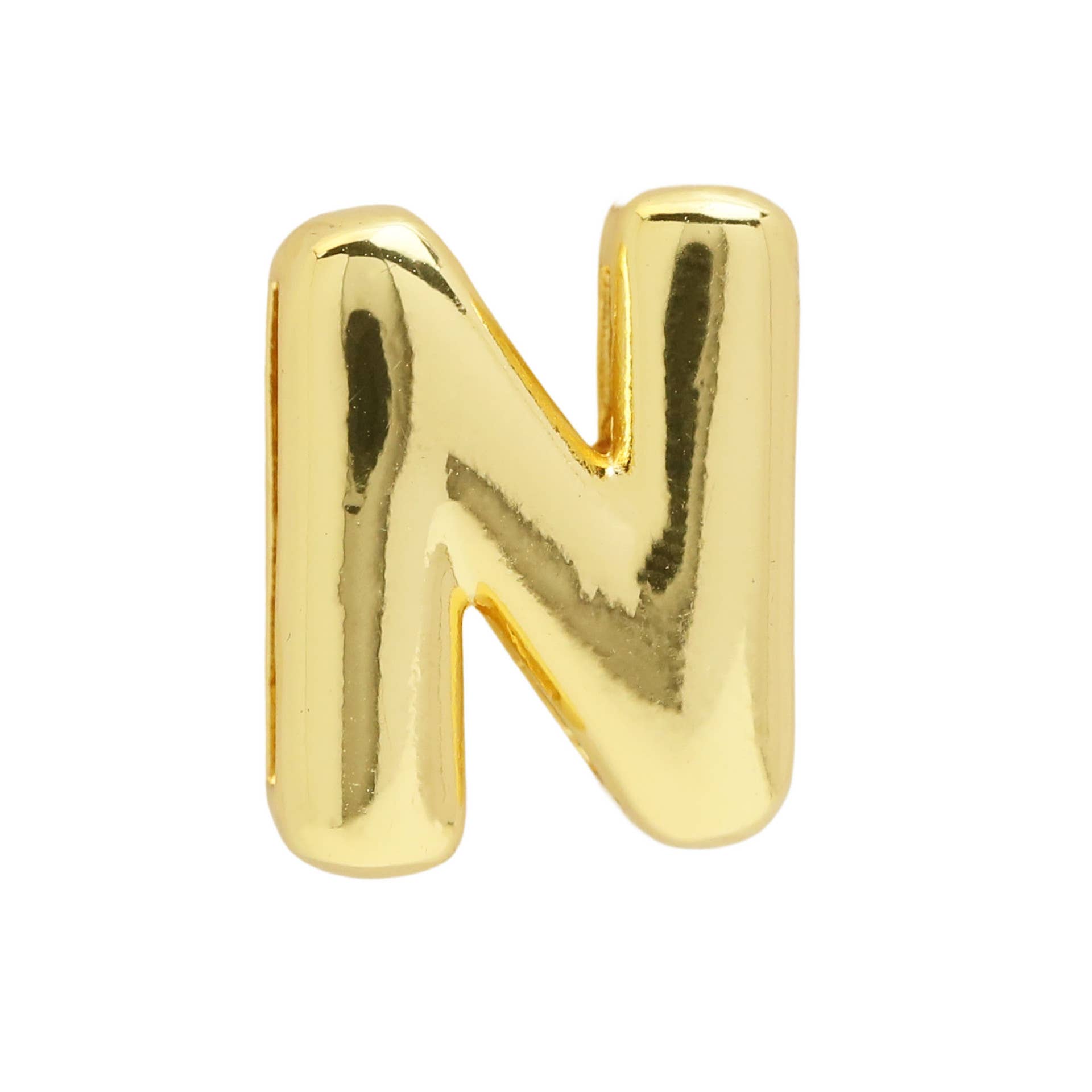 Smooth Bubble Initial Custom Word Name Watch Charm Bracelet