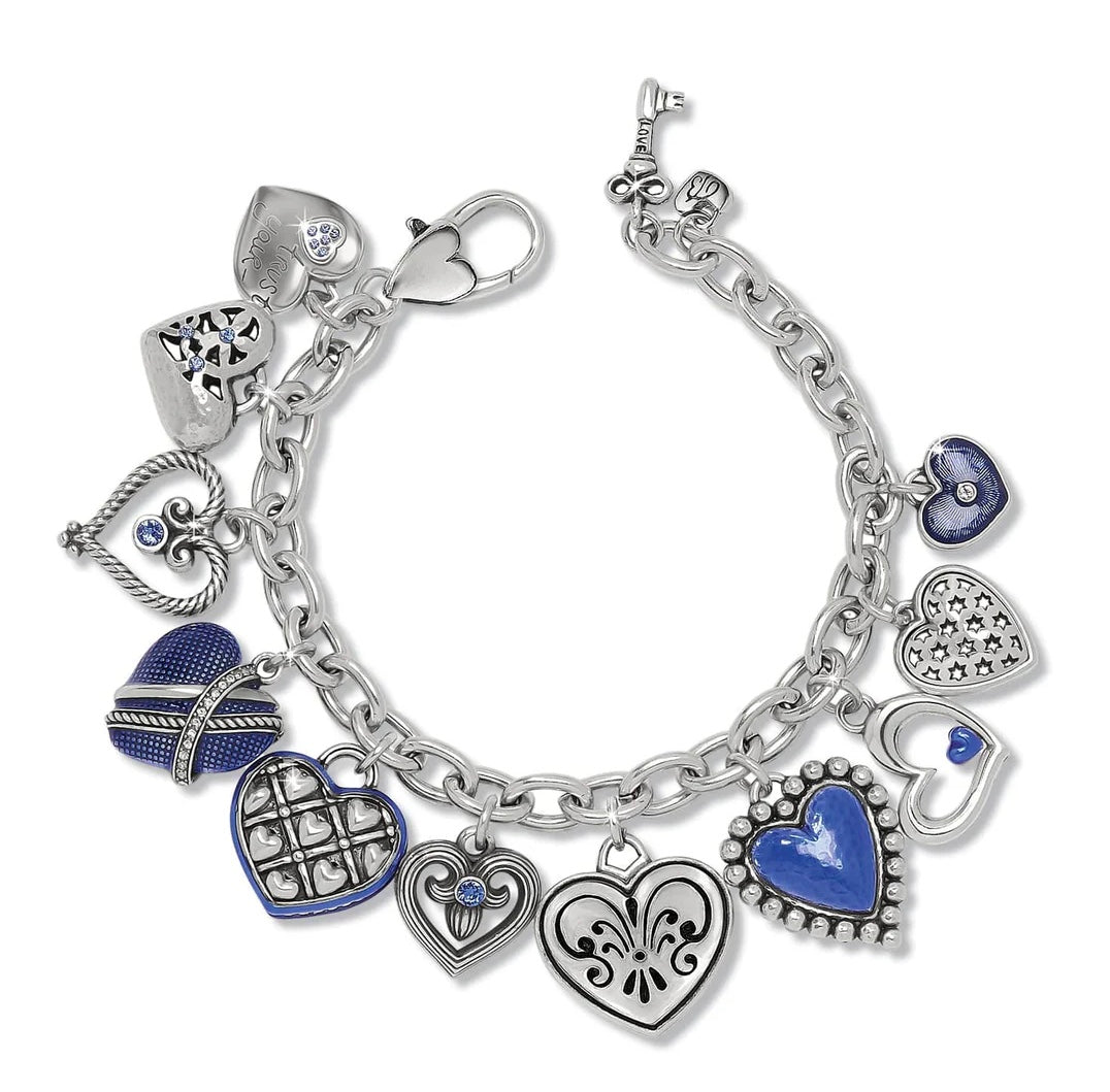 Brighton One Heart Link Charm Bracelet
