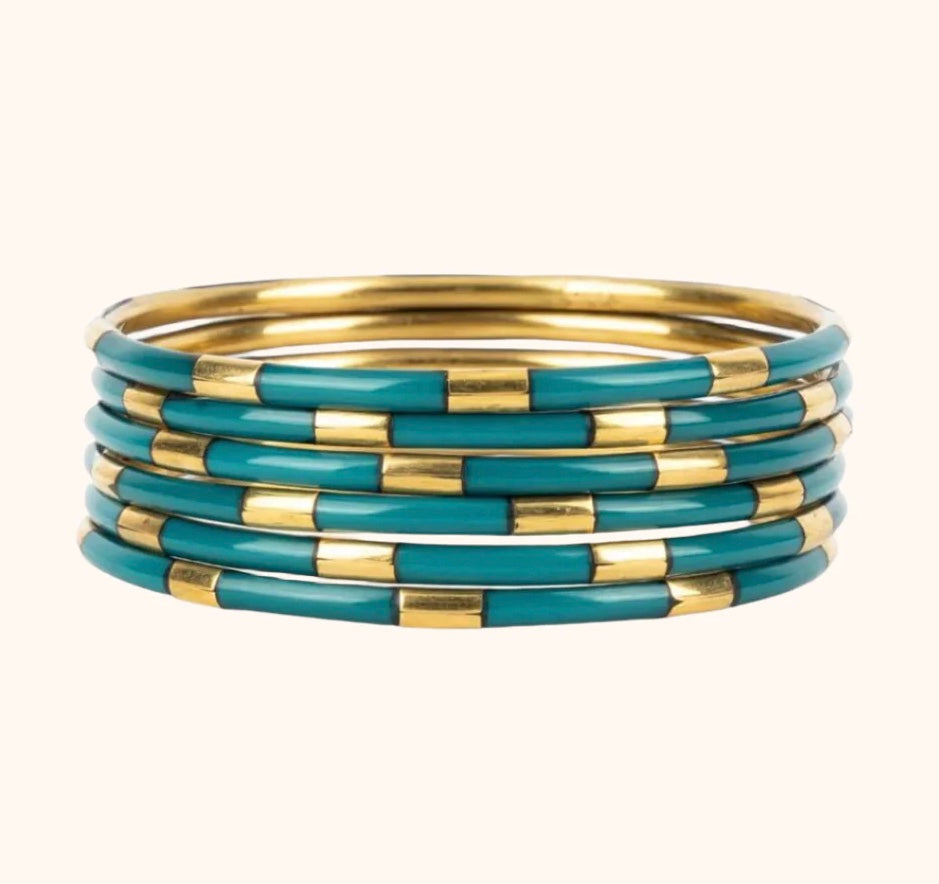 Budha Girl Caribe Veda Bangles (Set of 6)