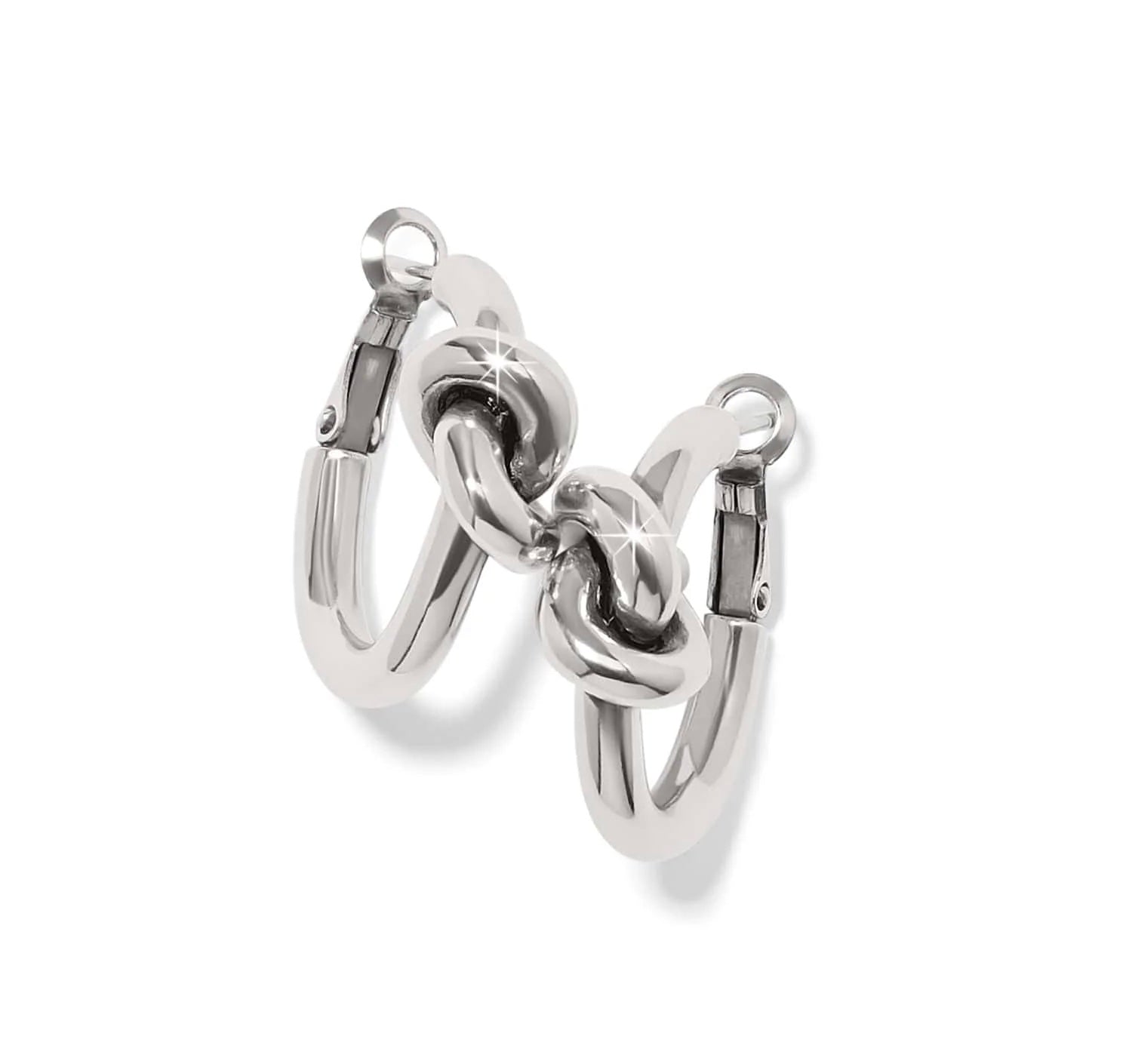 Brighton Interlok Single Knot Hoop Earrings
